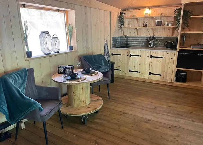 Lüks kamp alanı Veluwse Safari Tent